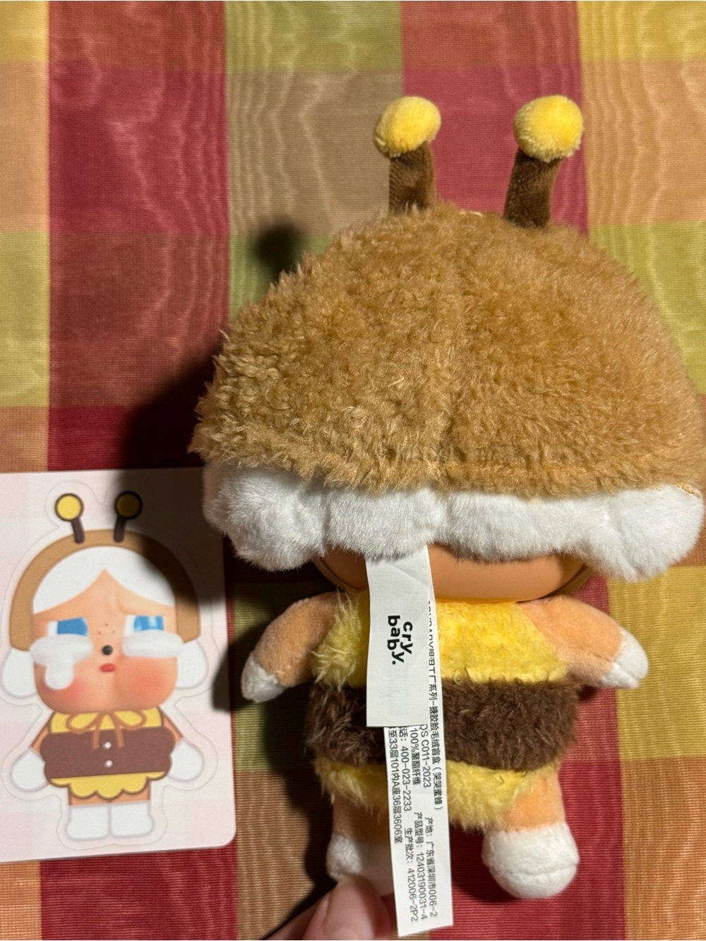 Pop mart Cry Baby Crying Again bag charm Confirmed Bee (No Box) - Picture 2 of 5